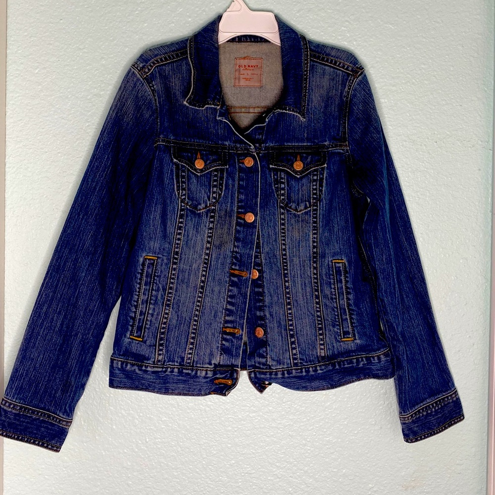 Dark wash jean jacket from old navy